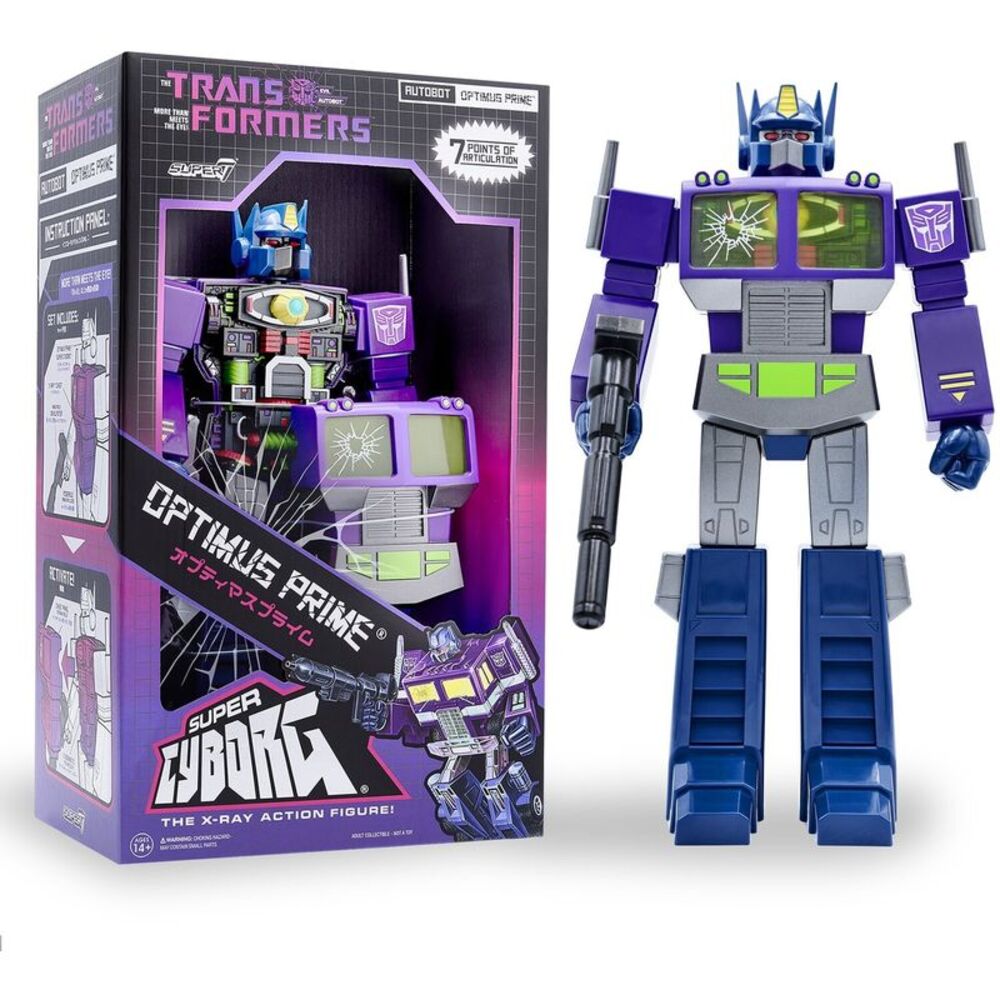 Super7 - Transformers Super Cyborg - Optimus Prime (Shattered Glass Purple)